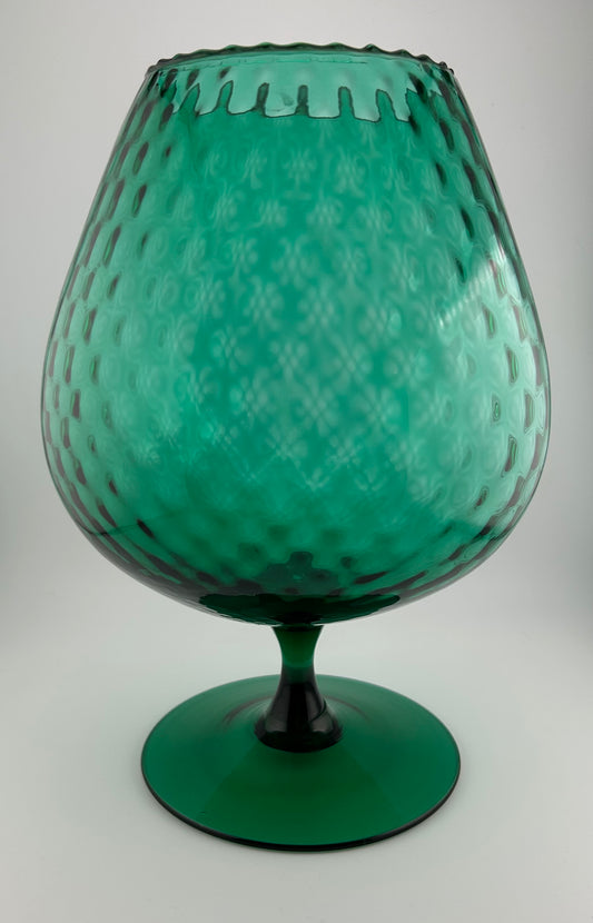 Empoli Emerald Green Glass Oversized Snifter