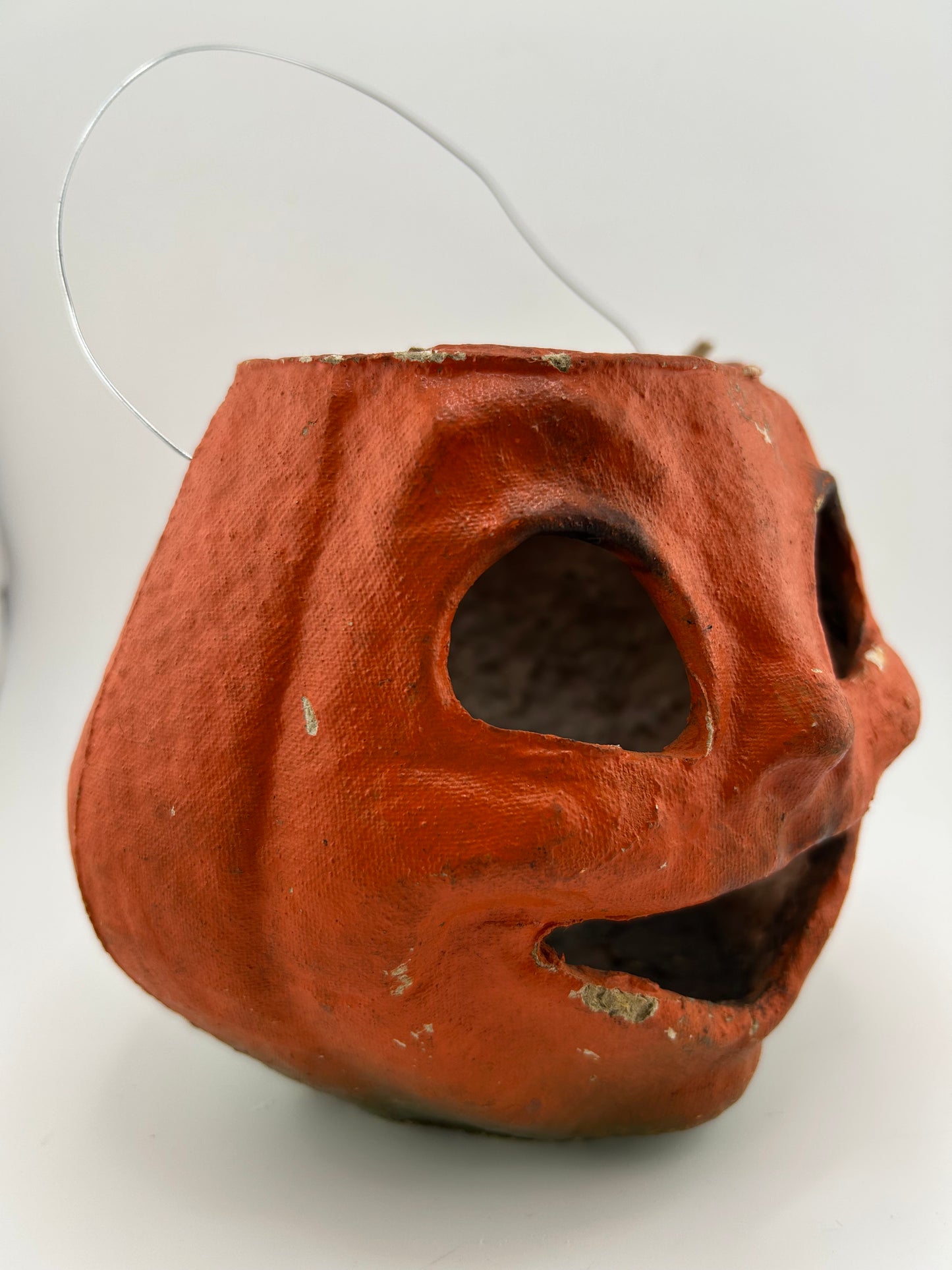 Vintage 5.5” Paper Mache Jack O Lantern