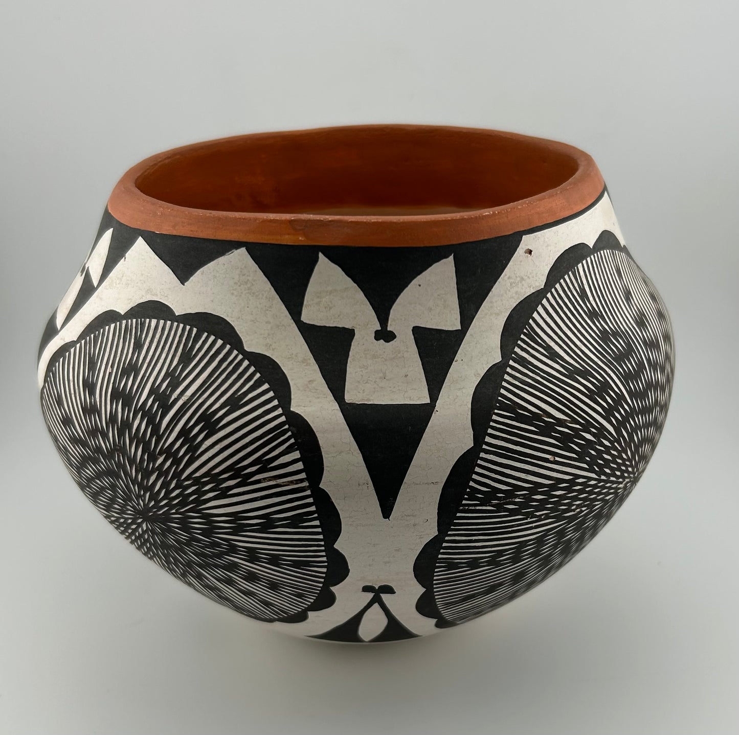 Acoma Pottery New Mexico Large Painted Pot