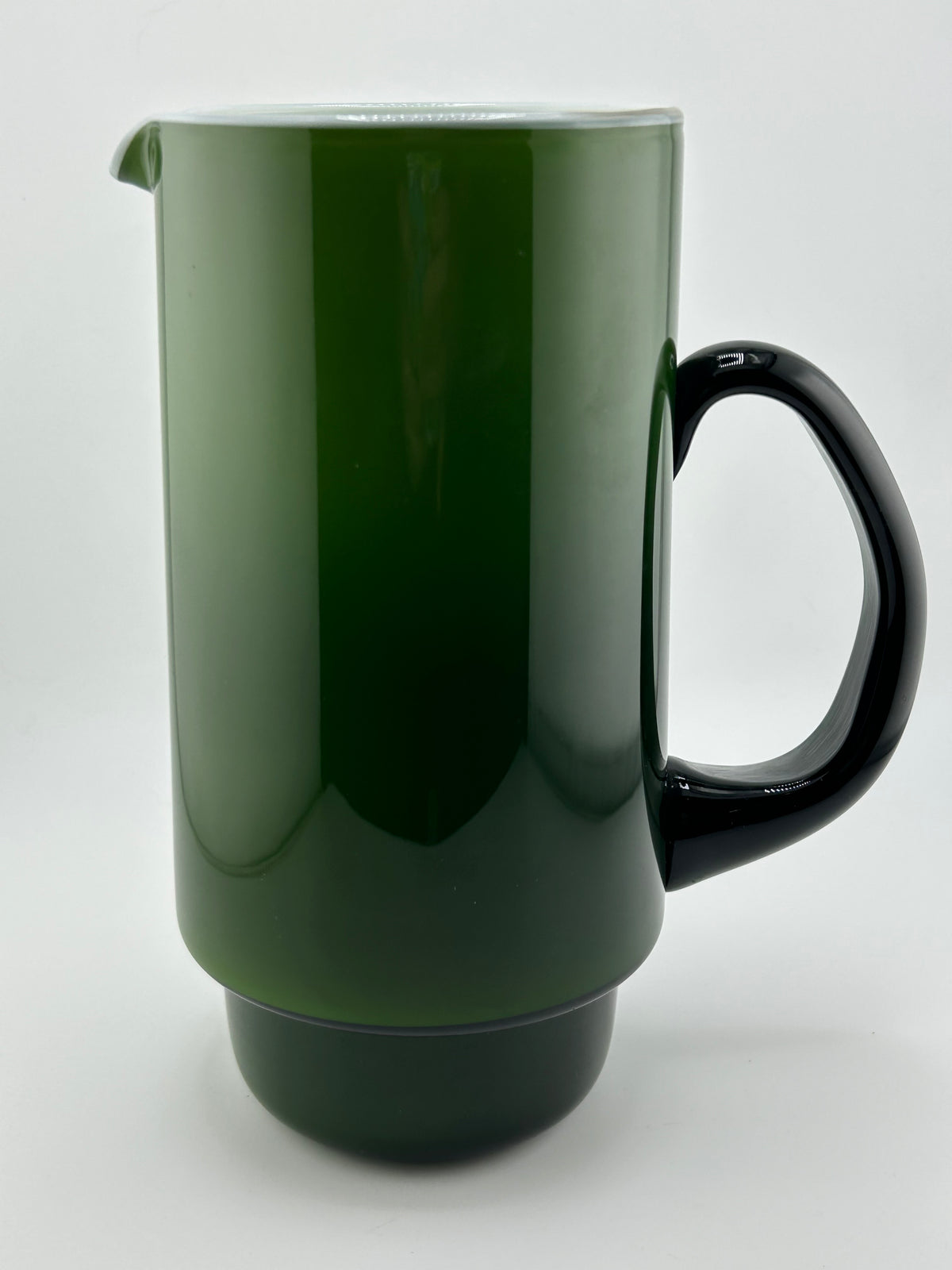 Holmegaard Palet Green Cased Glass Pitcher