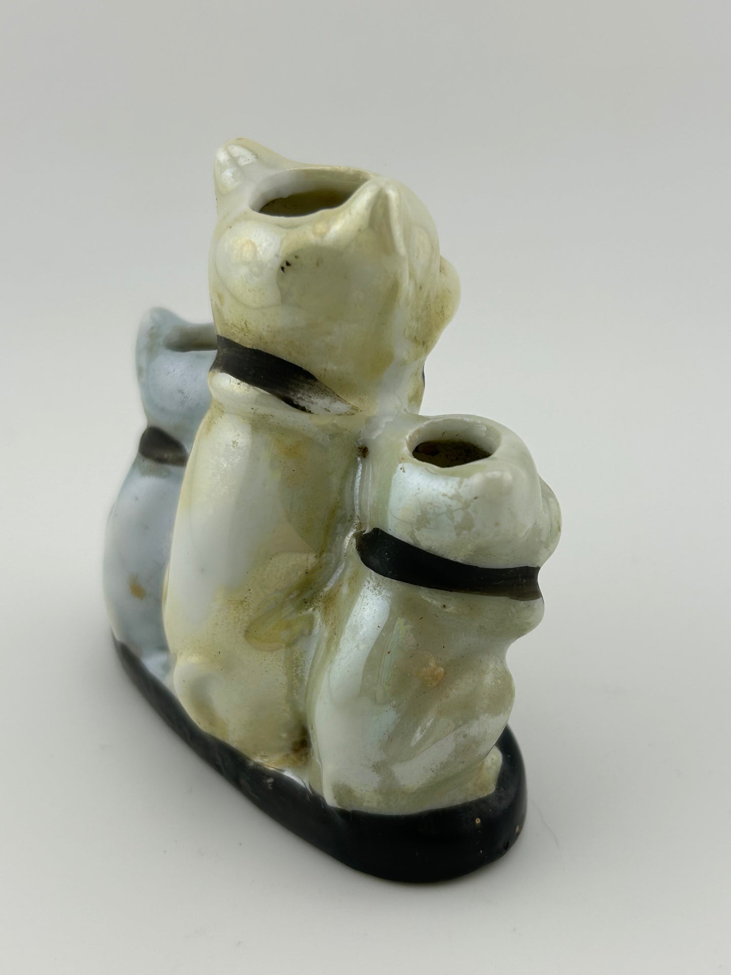 Lustreware Cat Trio Bud Vase