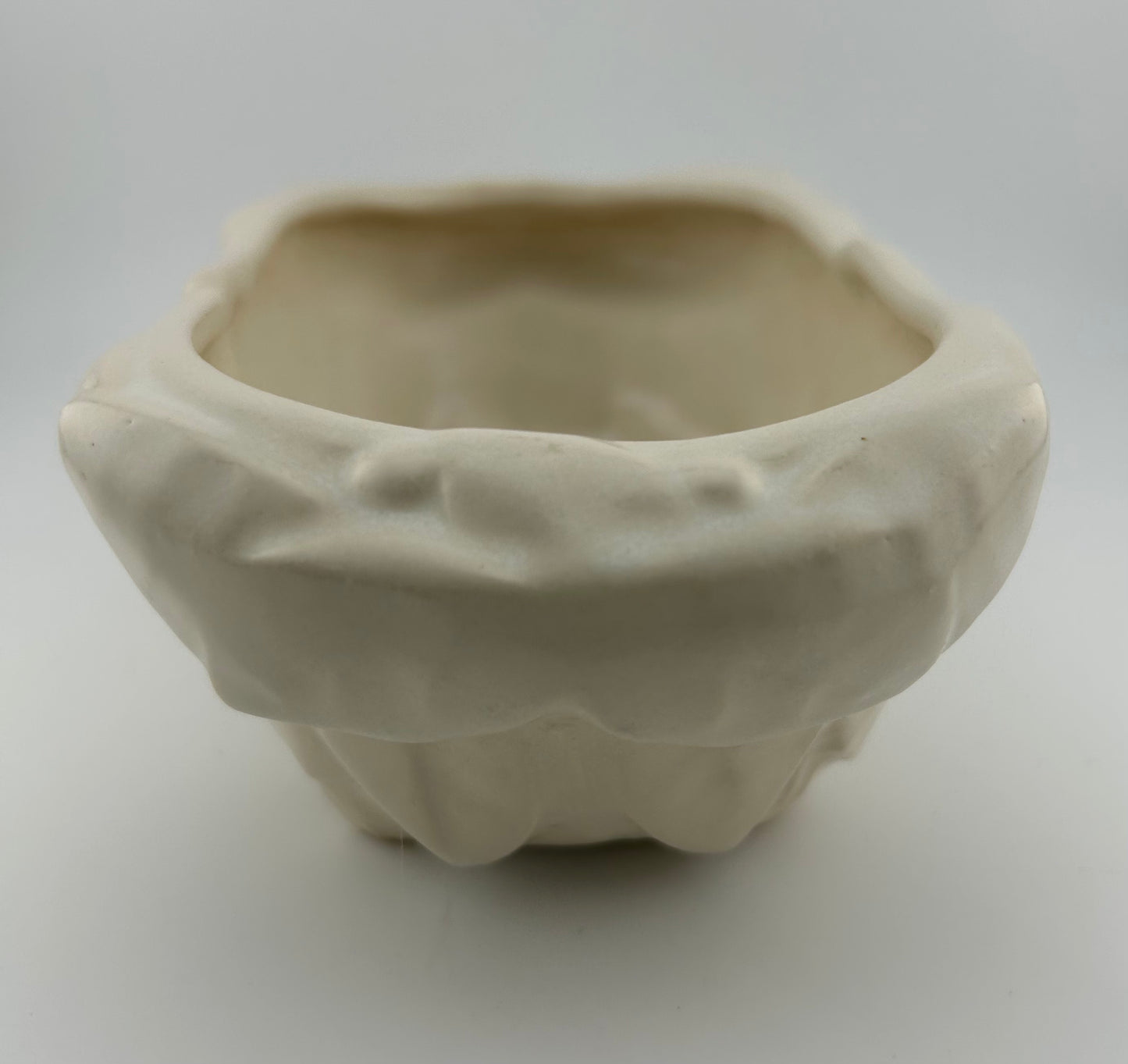 McCoy Pottery Leaves & Berries Oblong Ivory Planter